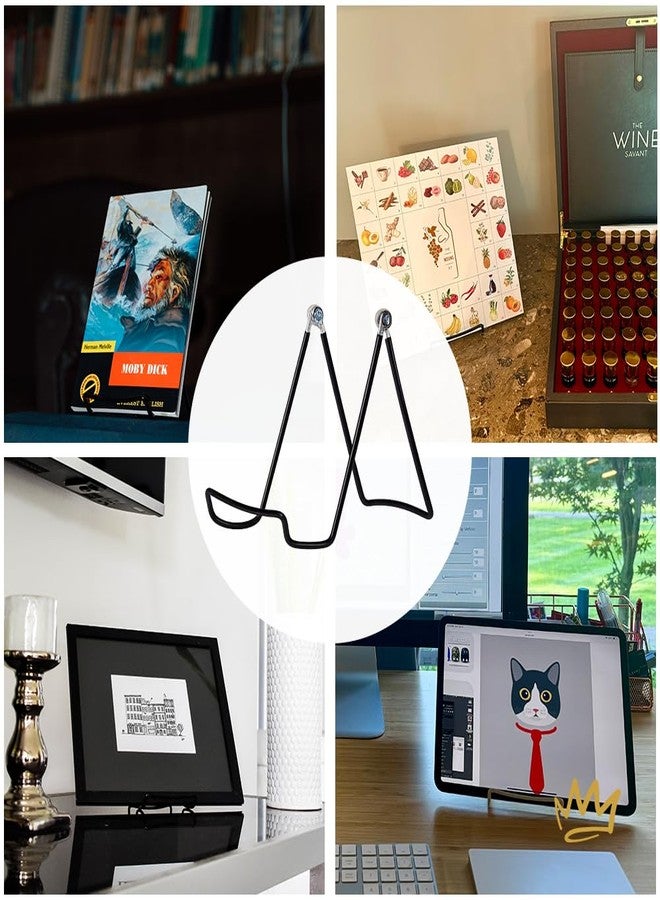 KINGDOM SOLUTIONS MADE IN USA 12-Pack Adjustable Black Metal Easels - Book Stand - Sturdy Plate Stand for Art, Pictures, Books, Frames - Unique on the Market - Image 4
